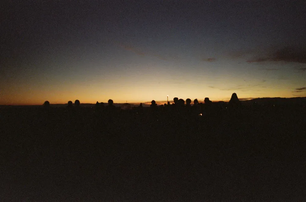 Marsians walking in the desert